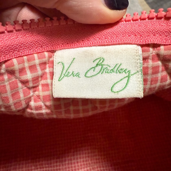 Vera Bradley Small Duffle Bag- Orange, Pink Yellow Paisley - Picture 3 of 3